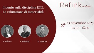 Disciplina ESG la valutazione di materialità [upl. by Aleuname181]