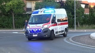 NewAmbulanza CRI Cesenatico in emergenza  Italian Red Cross ambulance in emergency [upl. by Ricca507]