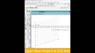 How to Set Up a Grid and Start a New Project in Staad Pro A Beginners Guide staadpro [upl. by Yruam]