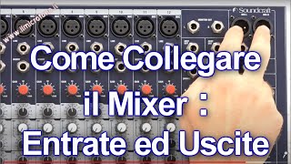 Come collegare il Mixer Audio gli ingressi e le usciteNon sbagliare [upl. by Ferrand301]