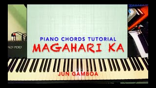 MAGAHARI KA By Jun Gamboa PIANO CHORDS TUTORIAL [upl. by Tullusus316]