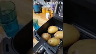 Ninja Air Fryer Perfect Jacket Potatoes  Huson DIY  Ninja AF400 shorts [upl. by Borlase]