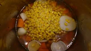 Recipe Instant pot Stew Ground Turkey Ancient Grains Onions Carrots Chickpeas [upl. by Irb105]