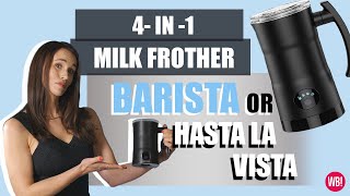 4 in 1 Automatic Electric Milk Frother Machine Honest Product Review  WBMTV [upl. by Dnalwor]