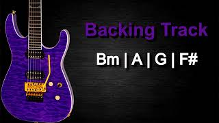 Sad Rock Ballad Guitar Backing Track in B Minor  63 BPM [upl. by Atnwahs749]