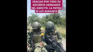 MIEMBROS DEL EJERCITO SON HUMANOS Y TAMBIEN SE CANSAN LA PATRIA SE LOS AGRADECE❤️🇲🇽🙏🏼💪🏼 [upl. by Ahsenad]