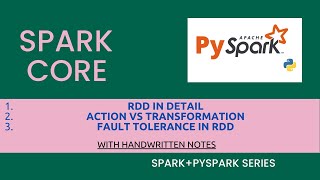 SPARK RDD Fault Tolerance  Action Vs Transformation spark [upl. by Yerak382]