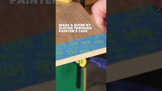 How to Use Painters Tape When Cutting Wood [upl. by Steck]