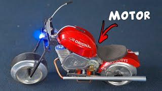 Making an Amazing Mini Motorcycle with DC Motor and Soda Cans [upl. by Renraw366]