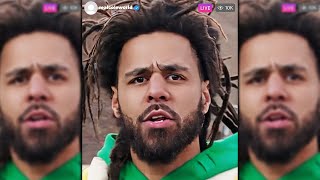 J Cole Responds To Kendrick Lamar Diss On IG Live [upl. by Miriam]