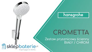 CROMETTA Zestaw prysznicowy ścienny Chrom HANSGROHE 26691400  SklepBateriepl [upl. by Kappel]