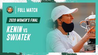 Swiatek vs Kenin 2020 Womens final Full Match  RolandGarros [upl. by Yur221]