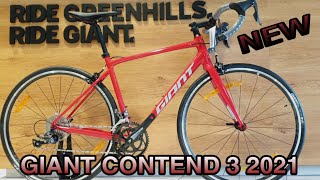 2021 GIANT CONTEND 3  AFFORDABLE GIANT ROAD BIKE [upl. by Eednarb]