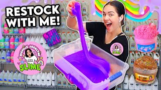 RESTOCK MY SLIME SHOP WITH ME I finally did it [upl. by Sauers701]