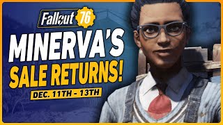 Fallout 76 Minerva Sale Location  December 11th  13th [upl. by Ahsienot531]