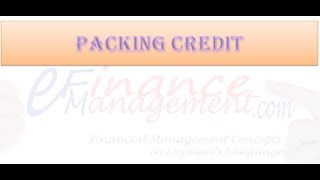 Packing Credit [upl. by Allit]