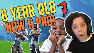 6 YEAR OLD FORTNITE PRO Reaches CHAMPION LEAGUE [upl. by Ollopa]