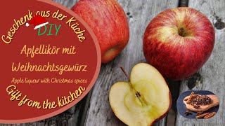 Apfellikör mit Weihnachtsgewürz  Apple Liqueur with Christmas spices [upl. by Rai]