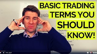 Trading Jargon The Basic Glossary for the Newbie Trader ✅ [upl. by Katha]