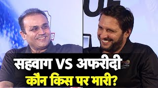 Sehwag vs Afridi  It’s India vs Pakistan of a Different Kind  Sports Tak  T10 League [upl. by Cissiee]