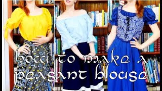 How to make a peasant blouse [upl. by Haididej]