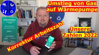 Umstieg von Gastherme auf Wärmepumpe – Unsere Verbräuche und Kosten 2022 [upl. by Rimaa]