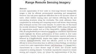 A Comparative Performance Analysis of Popular Deep Learning Models and Segment Anything Model SAM fo [upl. by Nail530]