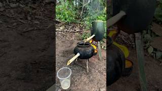 Survival Skills steam bad water in watermelon skills camping outdoor bushcraft survival [upl. by Engel]