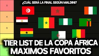 TIER LIST DE LA COPA ÁFRICA  MALDINI DA SUS FAVORITOS PARA EL TORNEO AFRICANO [upl. by Consuela]