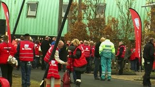 Massale protestactie sociale werkvoorziening in Veere [upl. by Fein]