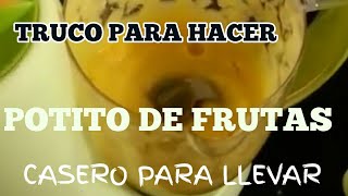 POTITO DE FRUTAS casero para llevar o consumir más tarde  Recetas para bebes [upl. by Dalury]