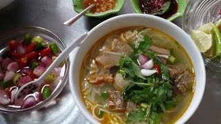 Bún bò giò heo  Beef and pork knuckle noodle soup  Helens Recipes [upl. by Eerahs541]