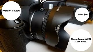 Cheap Canon Lens Hood For 50mm F 18 STM [upl. by Aseuqram]