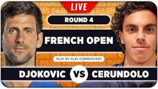 DJOKOVIC VS CERUNDOLO TENNIS [upl. by Jocko]