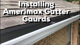 How to Install Amerimax Gutter Guards  EASY DIY [upl. by Malchus817]