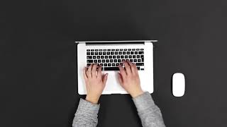 Hands Typing On Laptop  Free HD Stock Footage No Copyright [upl. by Debi262]