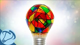 Beautiful Stained Glass Light Bulb [upl. by Asiulairam827]