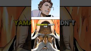 Why didnt Yamamoto use Bankai against Aizen bleach bleachanime anime [upl. by Nivloc]