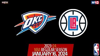 Oklahoma City Thunder vs Los Angeles Clippers Live Stream PlayByPlay amp Scoreboard NBA Clippers [upl. by Hairej927]