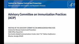 Feb 28 2024 ACIP Meeting  Welcome amp COVID19 Vaccines [upl. by Carmelia]