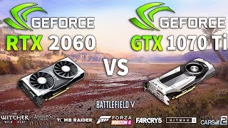 RTX 2060 vs GTX 1070 Ti Test in 8 Games [upl. by Leuqram]