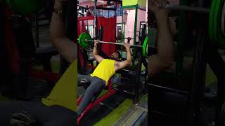 Best exercises for chest growth incline bench press70kgshortsyoutubeyoutubeshortsgymmotivation [upl. by Conlin]