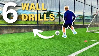 6 Essential Wall Drills For Soccer Players [upl. by Lucila]