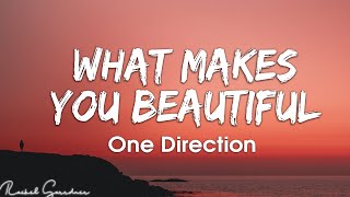 One Direction  What Makes You Beautiful Lyrics [upl. by Verbenia878]