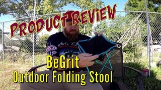 Quick look at the BeGrit Outdoor Folding Stool  Product Review [upl. by Nerej]