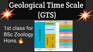 Geological Time Scale  Evolution  GTS  BioMistry  BSc Zoology Hons [upl. by Longfellow]