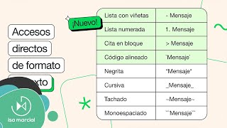 WhatsApp HABILITA NUEVAS OPCIONES de formato de texto para los mensajes [upl. by Odnomar248]