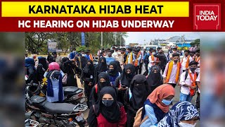 Karnataka Hijab Faceoff Karnataka High Court Hearing On Hijab Underway  Education Vs Faith [upl. by Nalid]