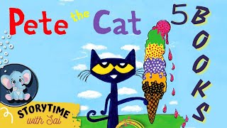 📚5 Pete the Cat Books  Kids Books Read Aloud  Bedtime Stories for Kids readaloud kidsread kids [upl. by Cosetta]