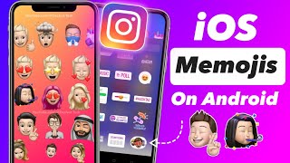 How to Get Memojis On Android  iPhone Memojis Sticker On Android Like iPhone Instagram 🦹🏻 [upl. by Laertnom]